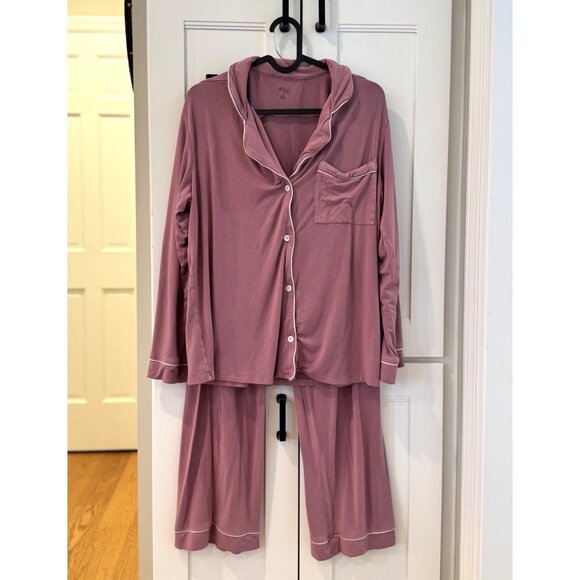Kyte Baby Adult Small Womens Pajamas PJs Set Eggplant Purple Bamboo Material - Picture 1 of 6